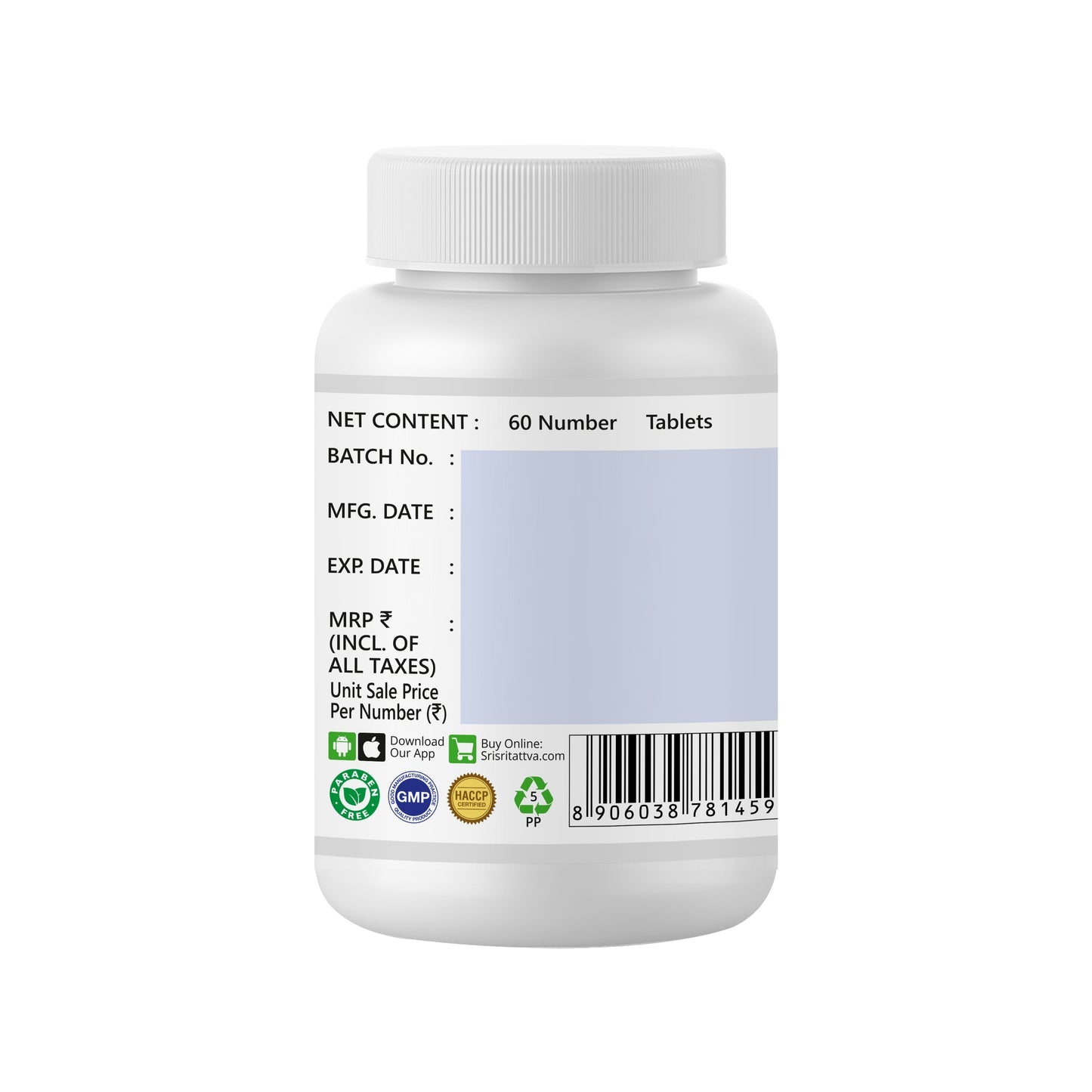 Oorja - Energizer, 60 Tabs