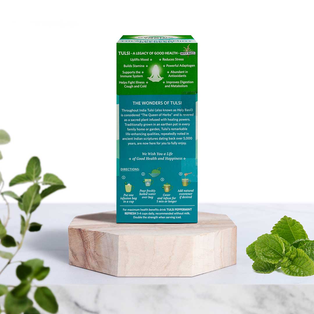 Organic India Tulsi Tea Peppermint - PUSHMYCART