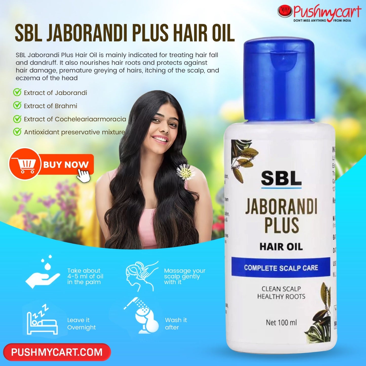 SBL Jaborandi Plus Hair Oil - PUSHMYCART