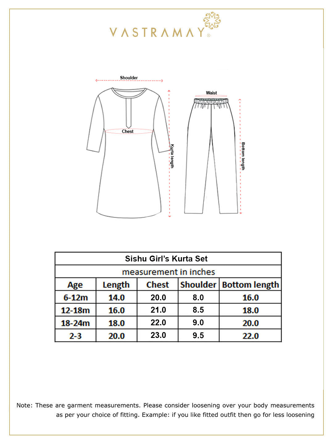 vastramay girls aqua blue kurta and straight pant set 1