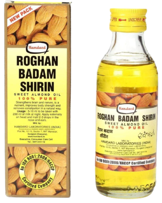Hamdard Roghan Badam Shirin Sweet Almond Oil 100 ml