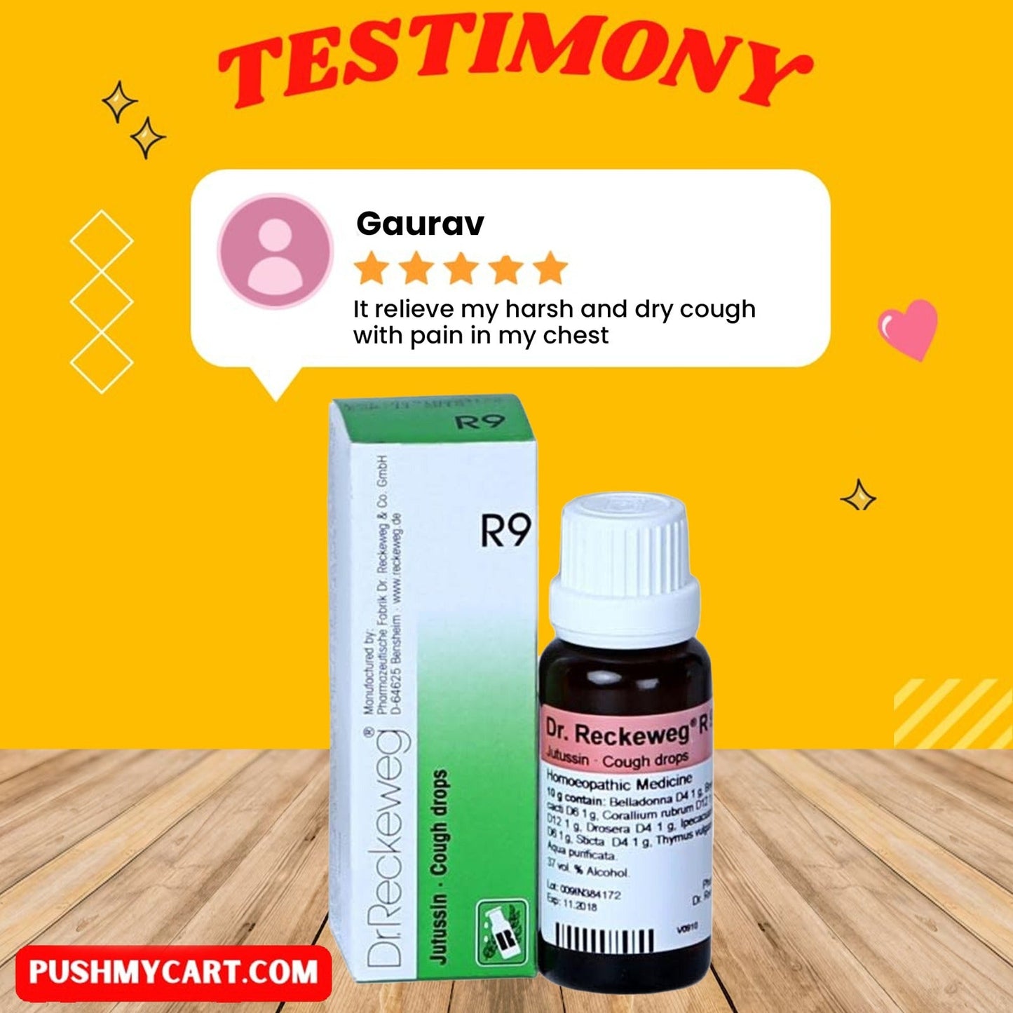 Dr. Reckeweg R9 Cough Drop - PUSHMYCART