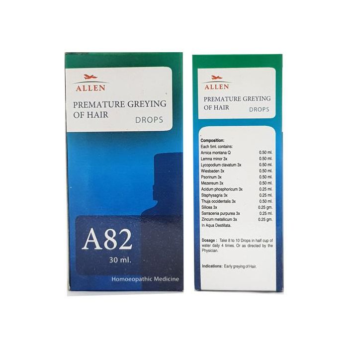 Allen A82 Premature Greying Of Hair Drop - PUSHMYCART