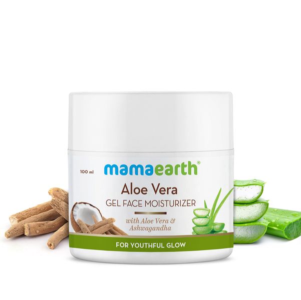 Mamaearth Youthful Glow Aloe Vera Gel Face Moisturizer with Ashwagandha