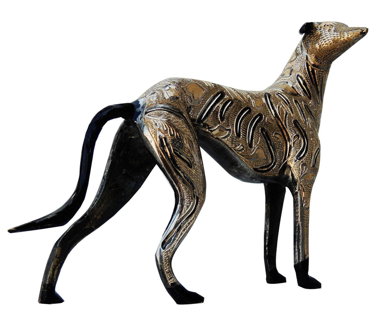 Brass Showpiece Dog Statue