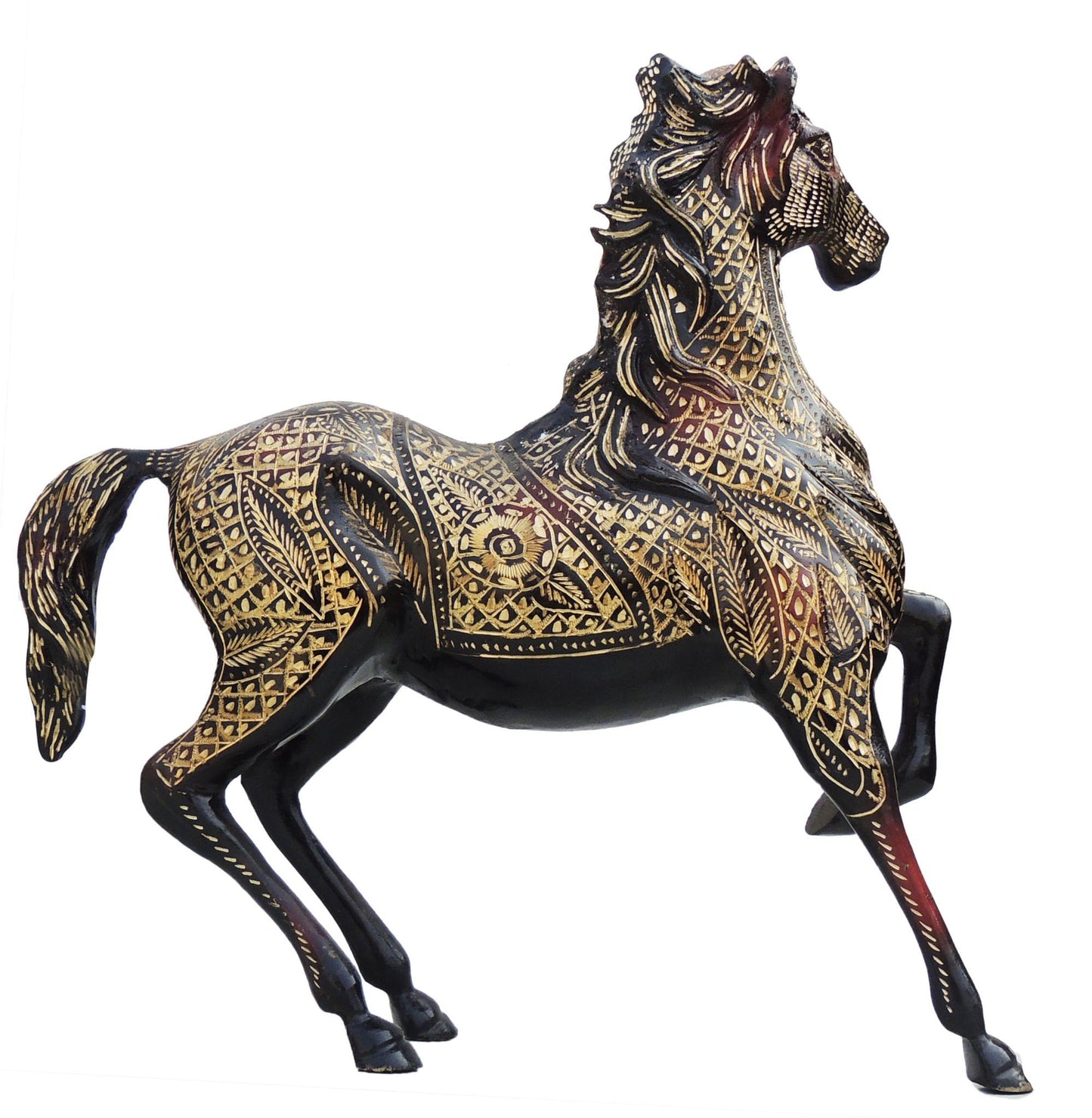 Brass Showpiece Horse Statue