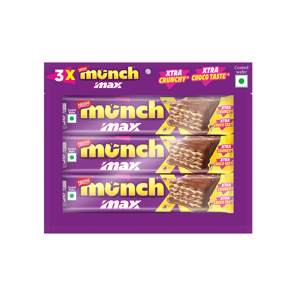 Nestle Munch Max Choco Coated Crunchy Wafer Chocolate