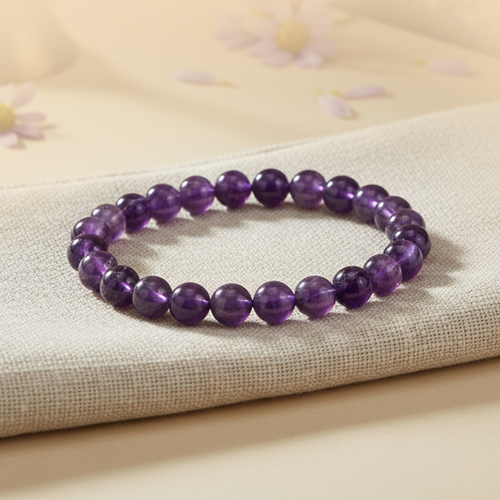 Astroyogi Amethyst Elasticated Bracelet (Purple)