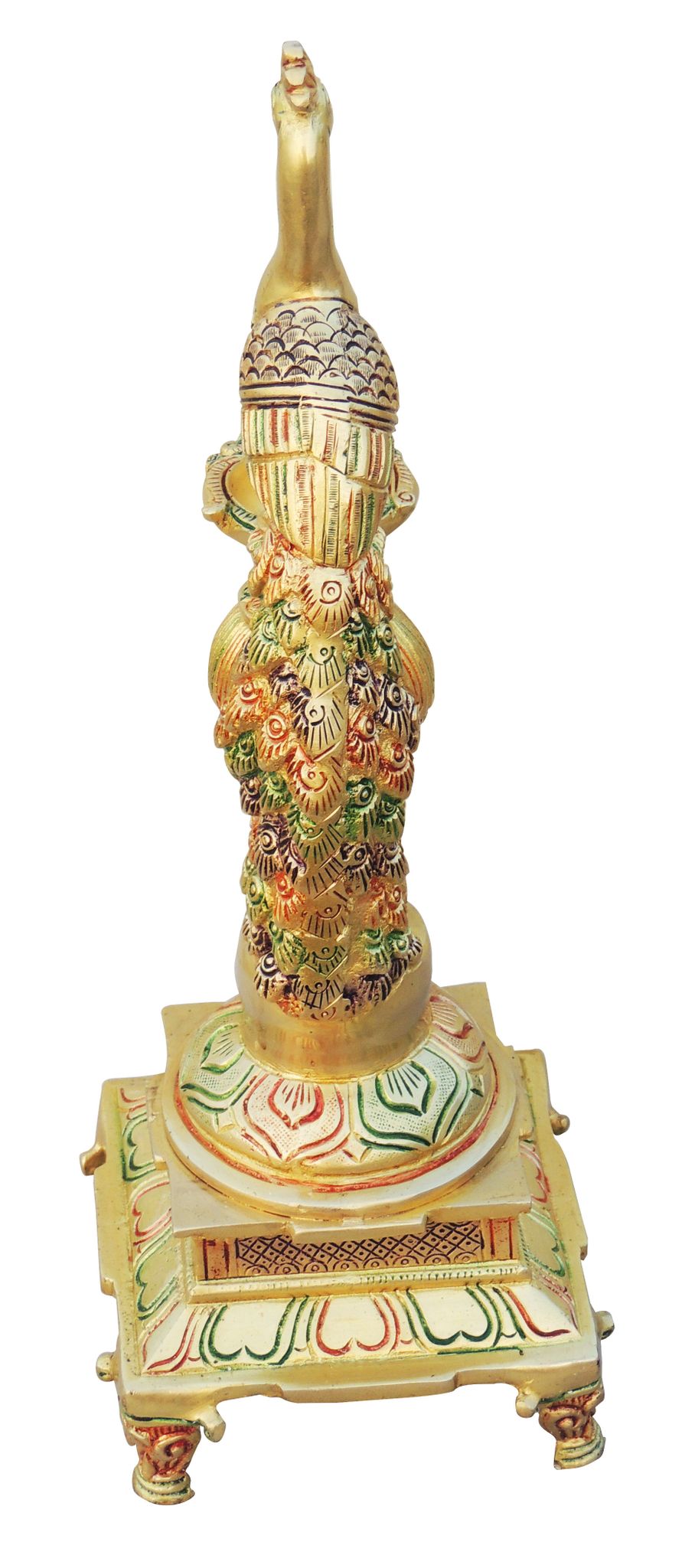 Brass Fancy Peacock Deepak