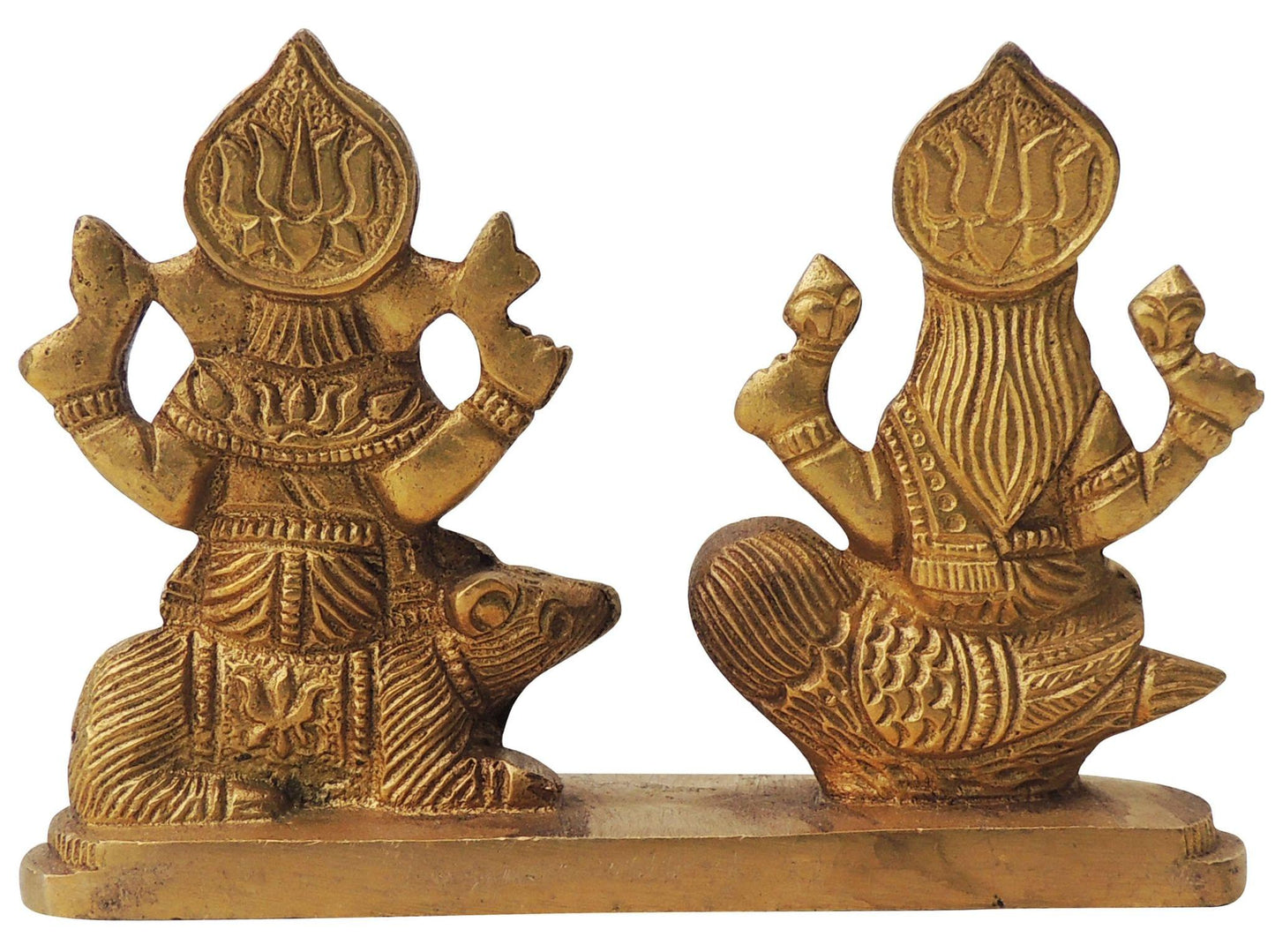 Brass Laxmi Ganesh Statue