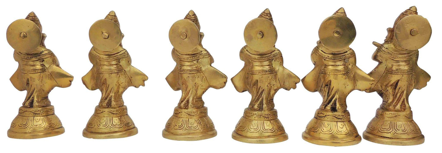Brass Musical Ganesh 5 pcs set God Statue