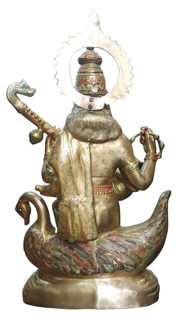 Brass Saraswati Ji Idol Statue