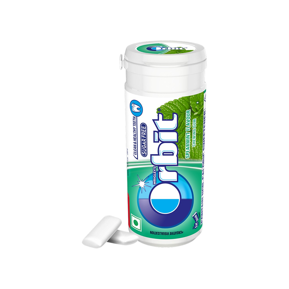 Orbit Spearmint Flavour Sugar Free Chewing Gum