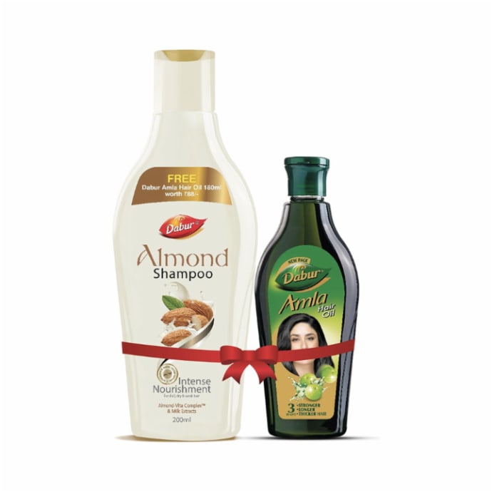 Dabur Almond Shampoo and Amla Hair Oil Combo