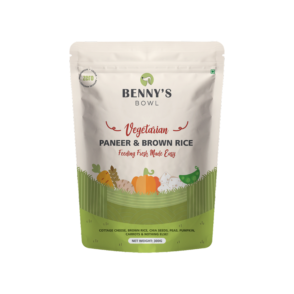 Benny's Bowl Veg Paneer & Brown Rice Fresh Dog Food