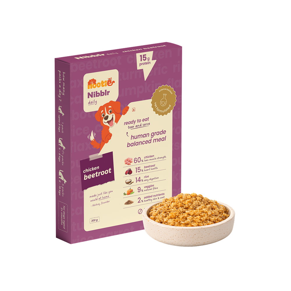 Nootie Nibblr Chicken Liver Beetroot & Rice Fresh Dog Food