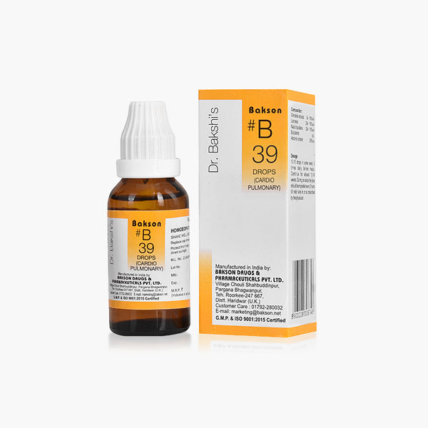 Bakson's B39 Cardio Pulmonary Drop 30ml