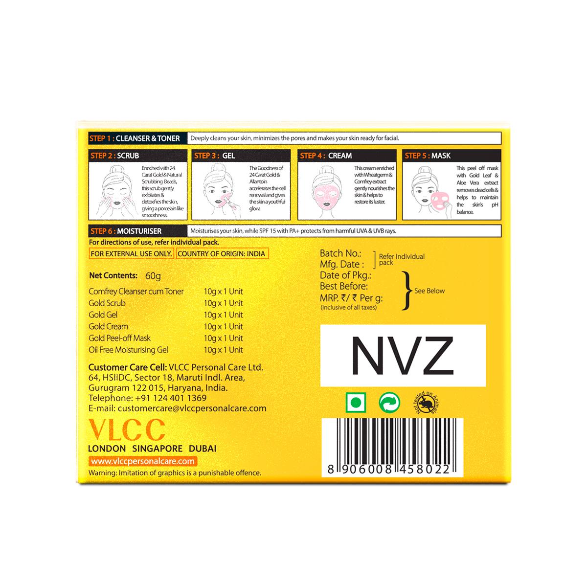 VLCC Gold Facial Kit