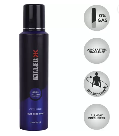 Killer Ocean Wave And Cyclone Deodorant Spray For Men
