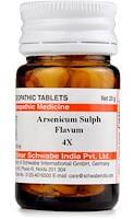 Dr Willmar Schwabe India Arsenicum Sulph Flavum Trituration Tablet 4X