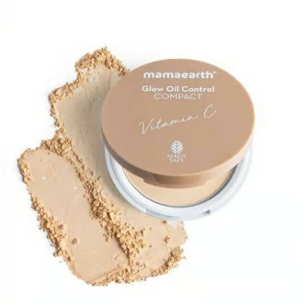 Mamaearth Glow Serum Foundation + Glow Oil Control Compact Combo | Ivory Glow