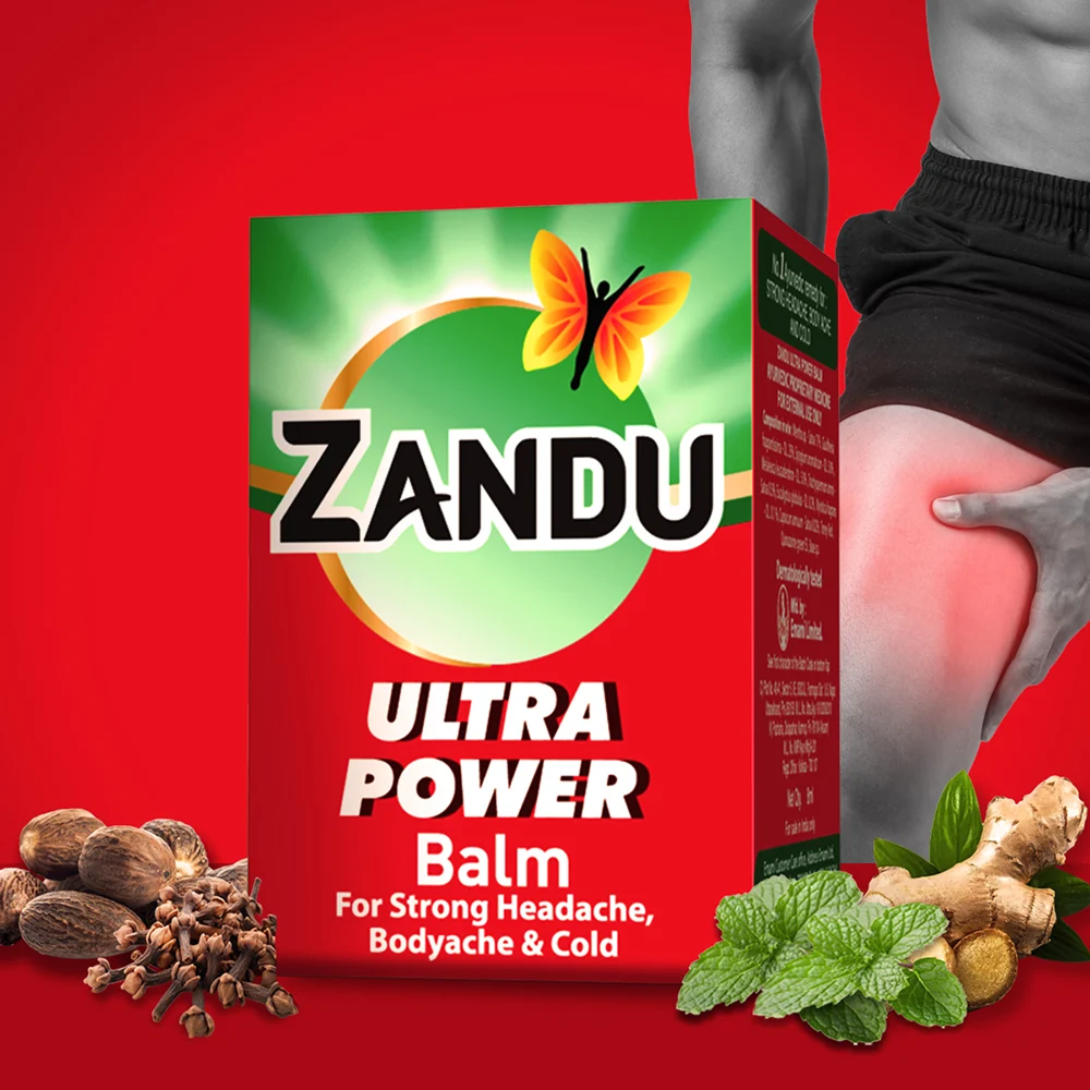 Zandu Ultra Power Balm for Headache & Pain Relief