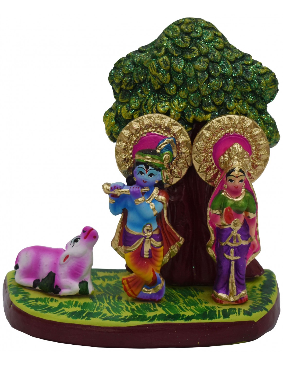 Radha Krishna With Tree