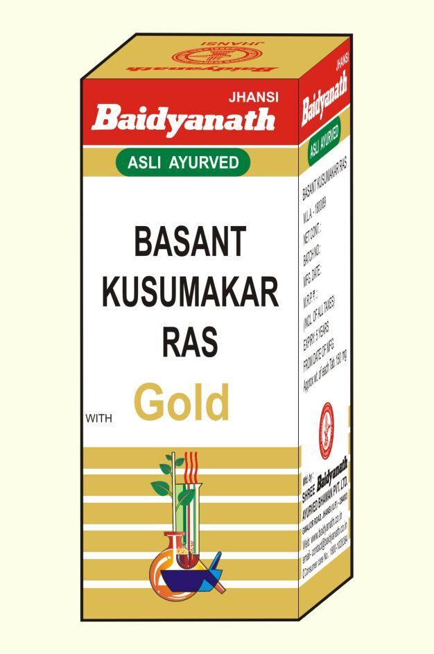 Baidyanath |Jhansi Basant Kusumakar Ras with Gold Tablet