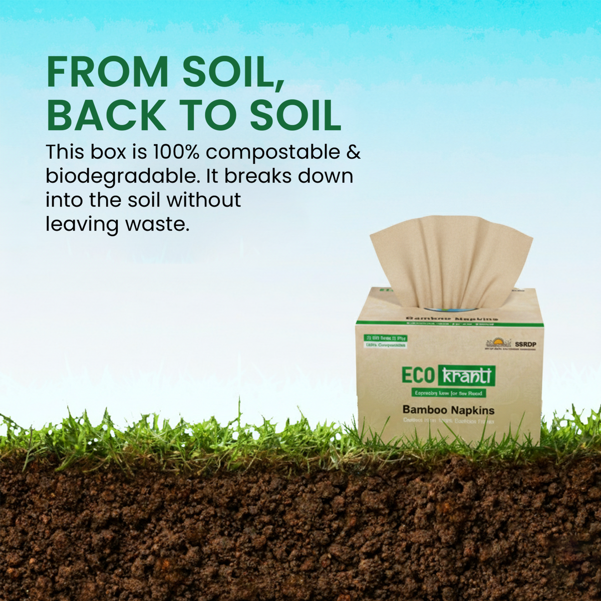 Eco Kranti Facial Tissue Paper Box