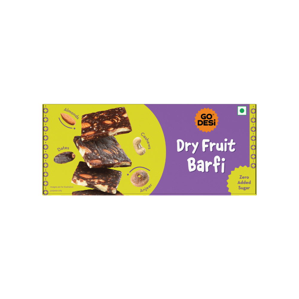 Dates Dry Fruit Barfi by GO DESI