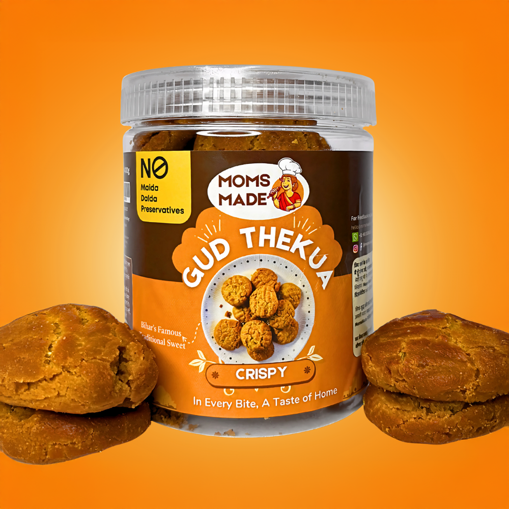 MomsMade Desi Ghee Gud Thekua Cookie (No Maida)