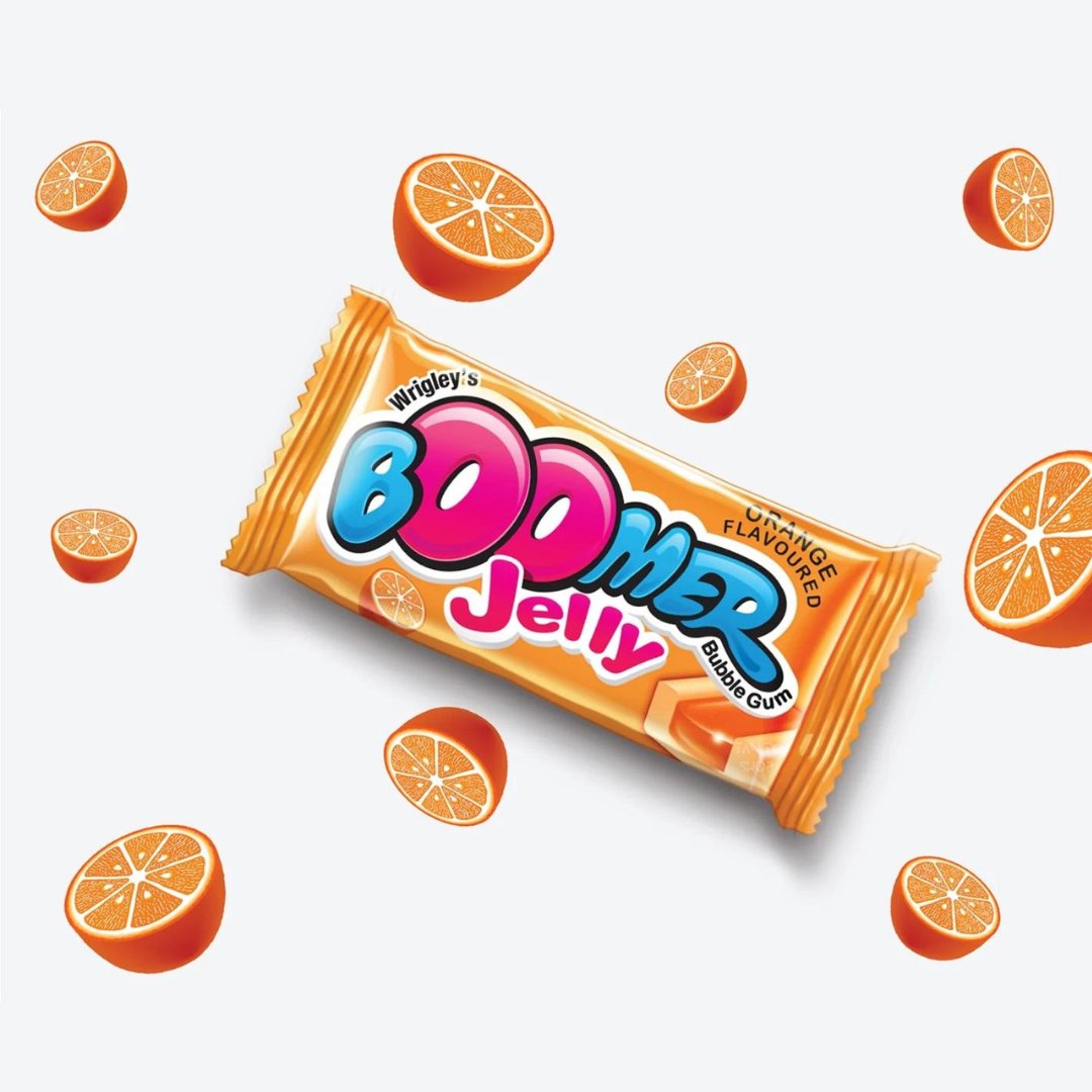 Boomer Orange Jelly Chewing Gum