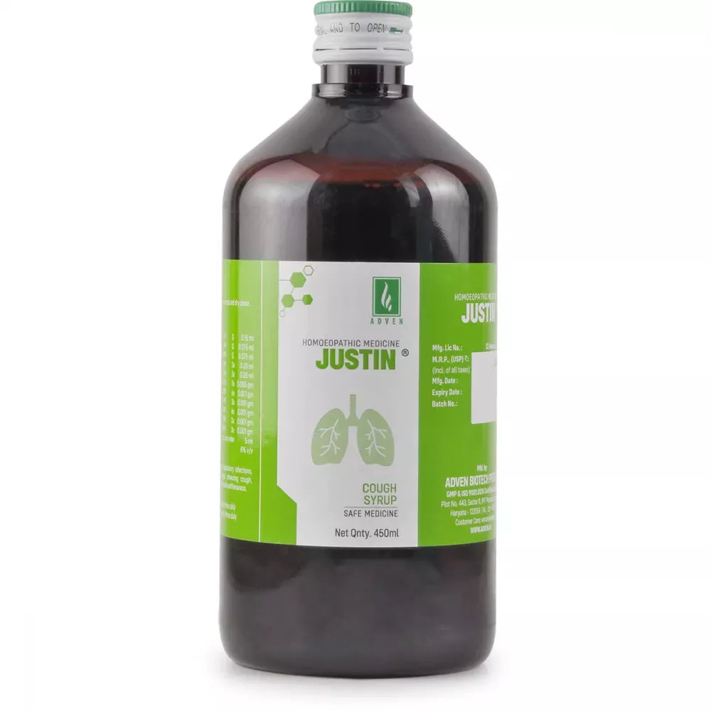 Adven Justin Cough Syrup Ideal Cough Reliver