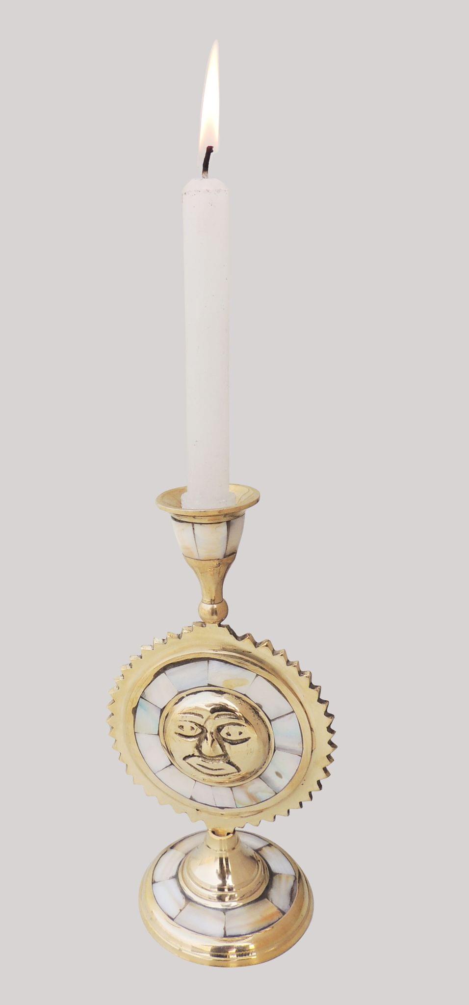 Brass Table Surya Candle Stand