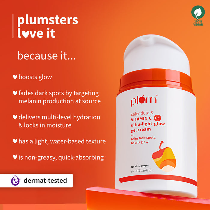 Plum 1% Vitamin C Ultra Light Glow Boosting Gel Cream