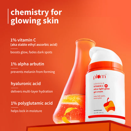 Plum 1% Vitamin C Ultra Light Glow Boosting Gel Cream