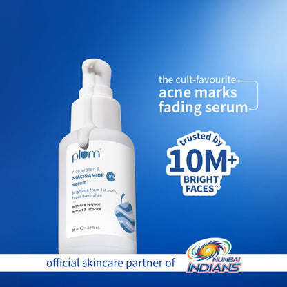 Plum 10% Niacinamide & Rice Water Brightening Face Serum