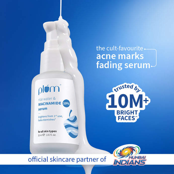 Plum 10% Niacinamide & Rice Water Brightening Face Serum