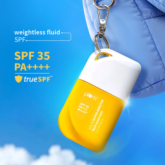 Plum Yuzu & Alpha Arbutin Weightless Fluid Sunscreen 35 PA++++