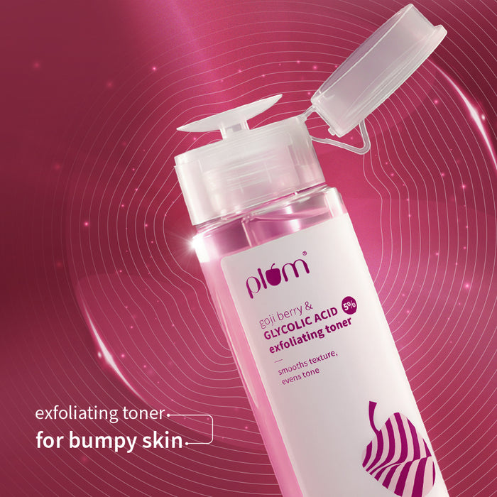 Plum Goji Berry & 5% Glycolic Acid Exfoliating Toner