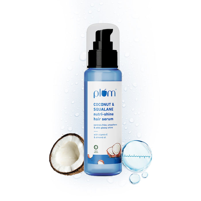 Plum Coconut & Squalane Hair Serum For Soft & Shiny Hair