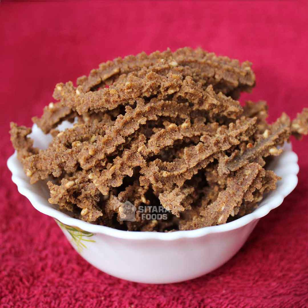 Telangana snacks Butter Ragi Murukulu