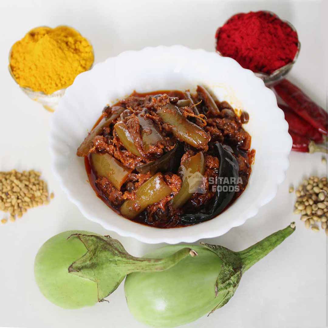 Naturogin Brinjal Pickle | Vankaya Niluva Pachadi | Achari Baingan | Eggplant Andhra Style