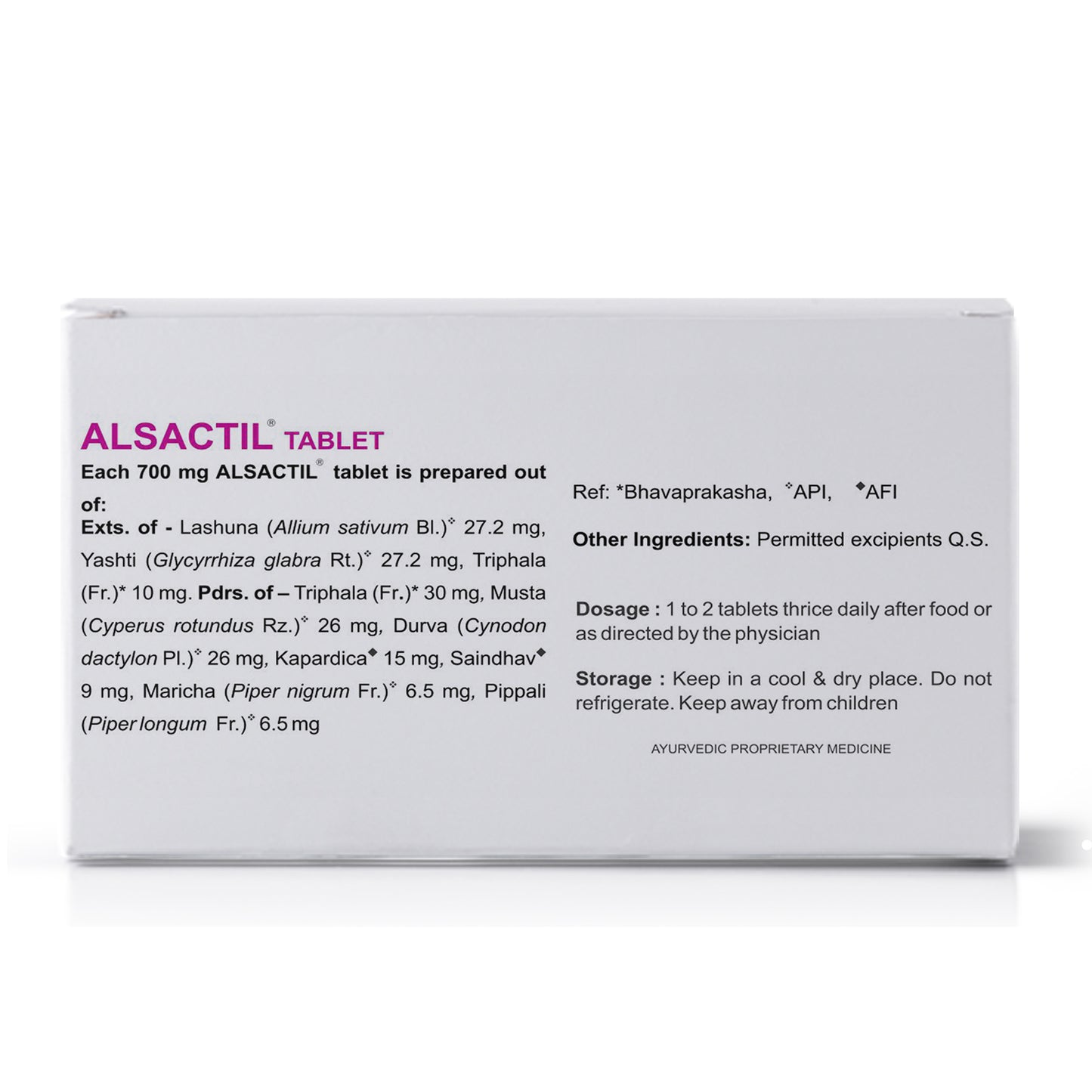 Kerala Ayurveda Alsactil Tablet