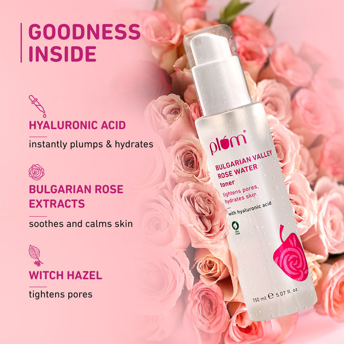 Plum Bulgarian Valley Rose Water Toner For Dry Skin