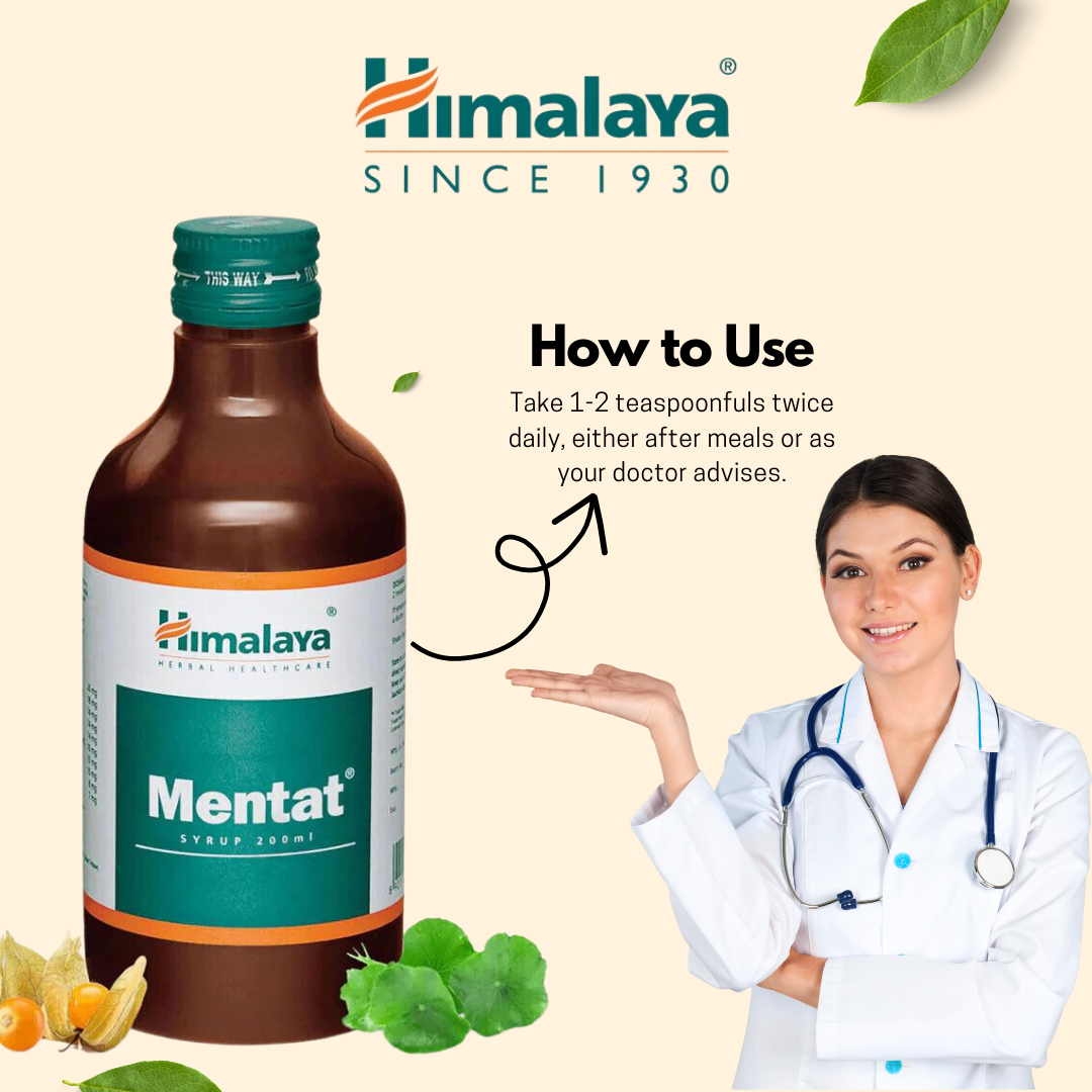 Himalaya Mentat Syrup 200ml - PUSHMYCART