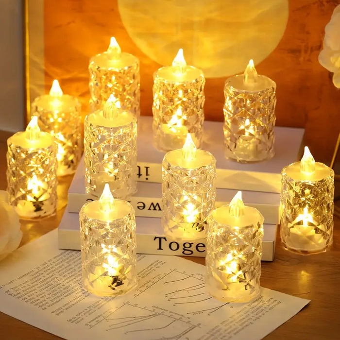 Flameless and Smokeless Decorative Candles LED Tea Light 