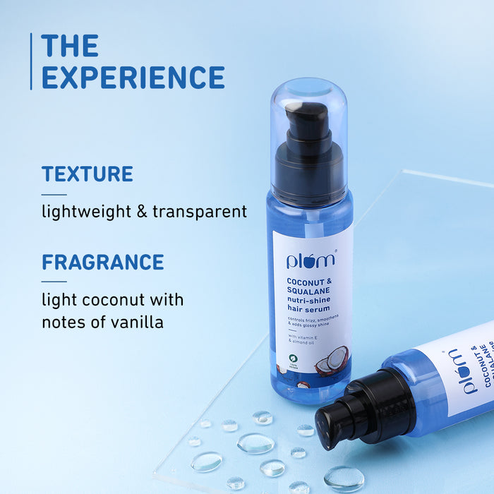 Plum Coconut & Squalane Hair Serum For Soft & Shiny Hair