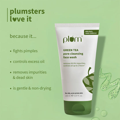 Plum Green Tea Pore Cleansing Face Wash For Oily & Acne Prone Skin