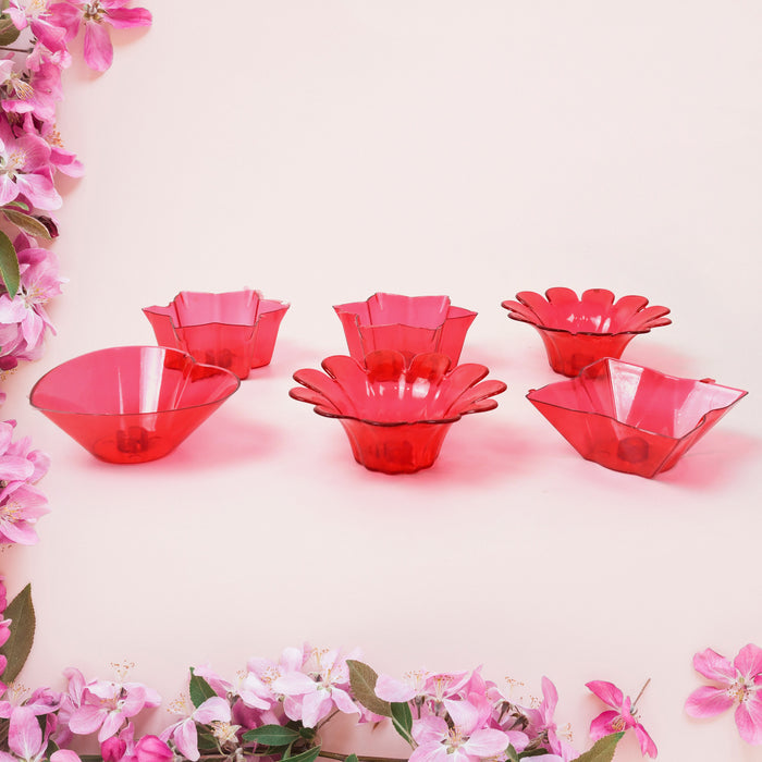 Reflection Diya Combo Plastic Candle Cup with Multi Shape